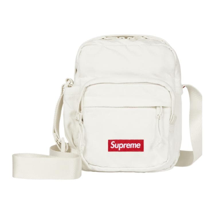 Сумка через плечо Supreme Хлопковая Сумка через плечо Стандартная (Standard) Унисекс Белая - изображение 1