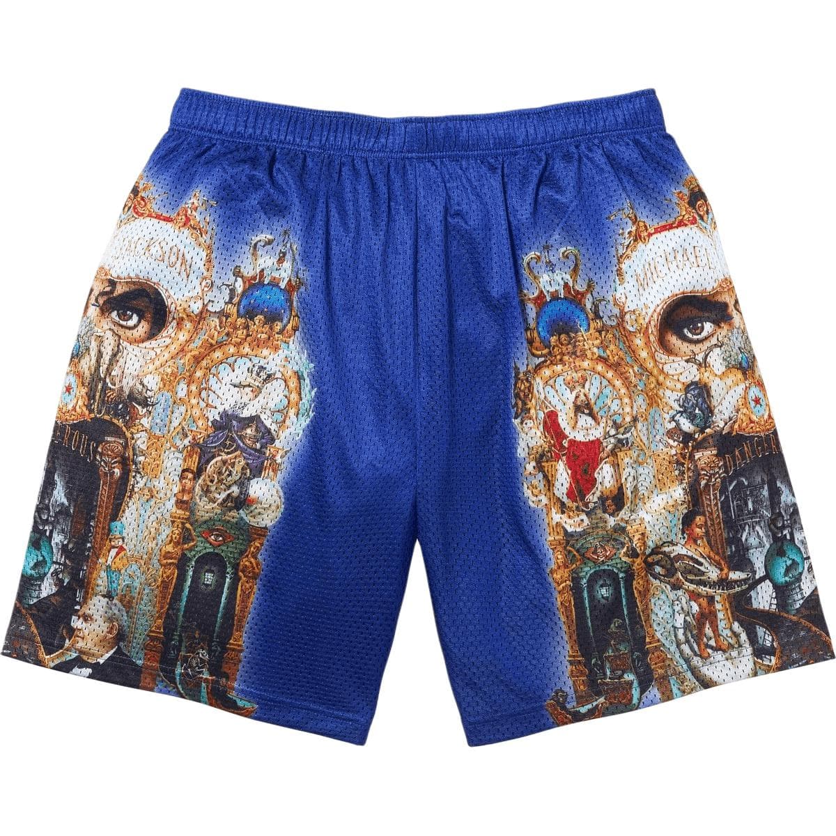 Шорты Supreme X MICHAEL JACKSON Fw25 WEEK18 Dangerous Сетчатые Тканевые Короткие Повседневные Шорты Унисекс - изображение 1