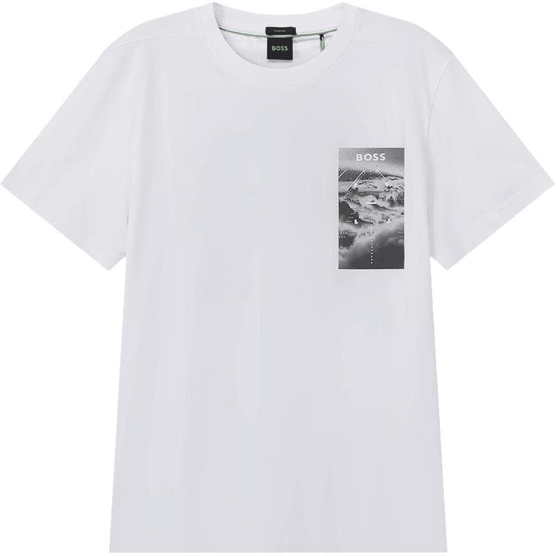 Футболка Hugo Boss Белая Мужская T-Рубашка - изображение 1