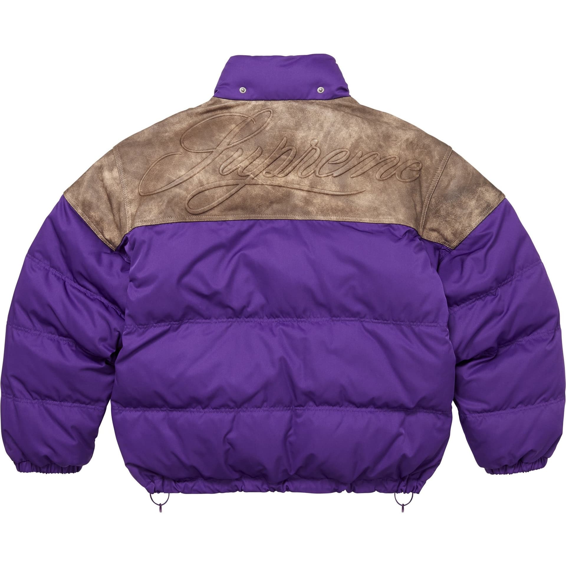 Куртка Supreme FW25 WEEK7 Кожаные плечевые сумки Пуховая куртка Унисекс - изображение 2