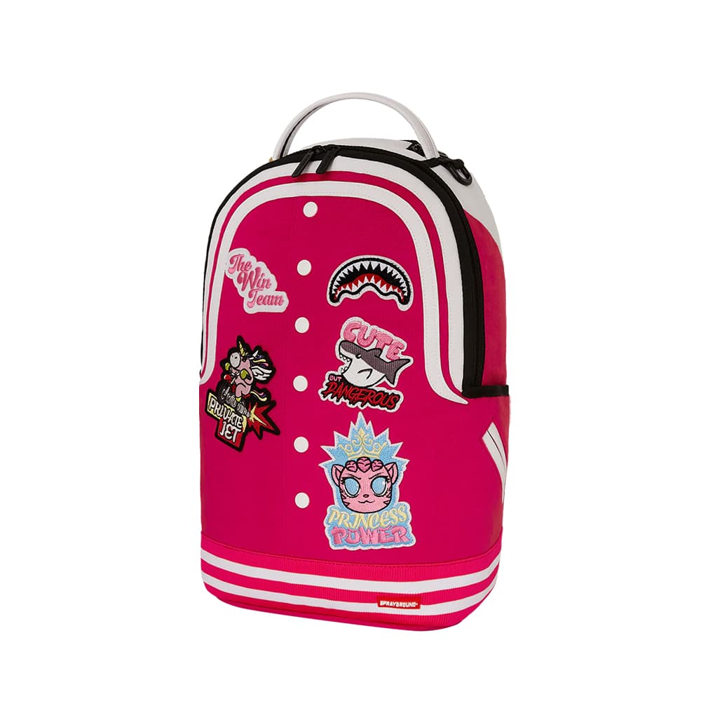 Рюкзак SPRAYGROUND Полиэфирное волокно Рюкзак Обычный (стандартный) Унисекс Розово-красный - изображение 3