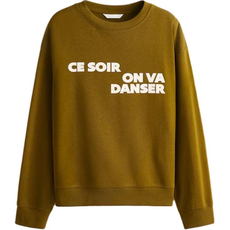 Худи H&M Толстовка женская с круглым вырезом, спущенным плечом и длинными рукавами - изображение 1