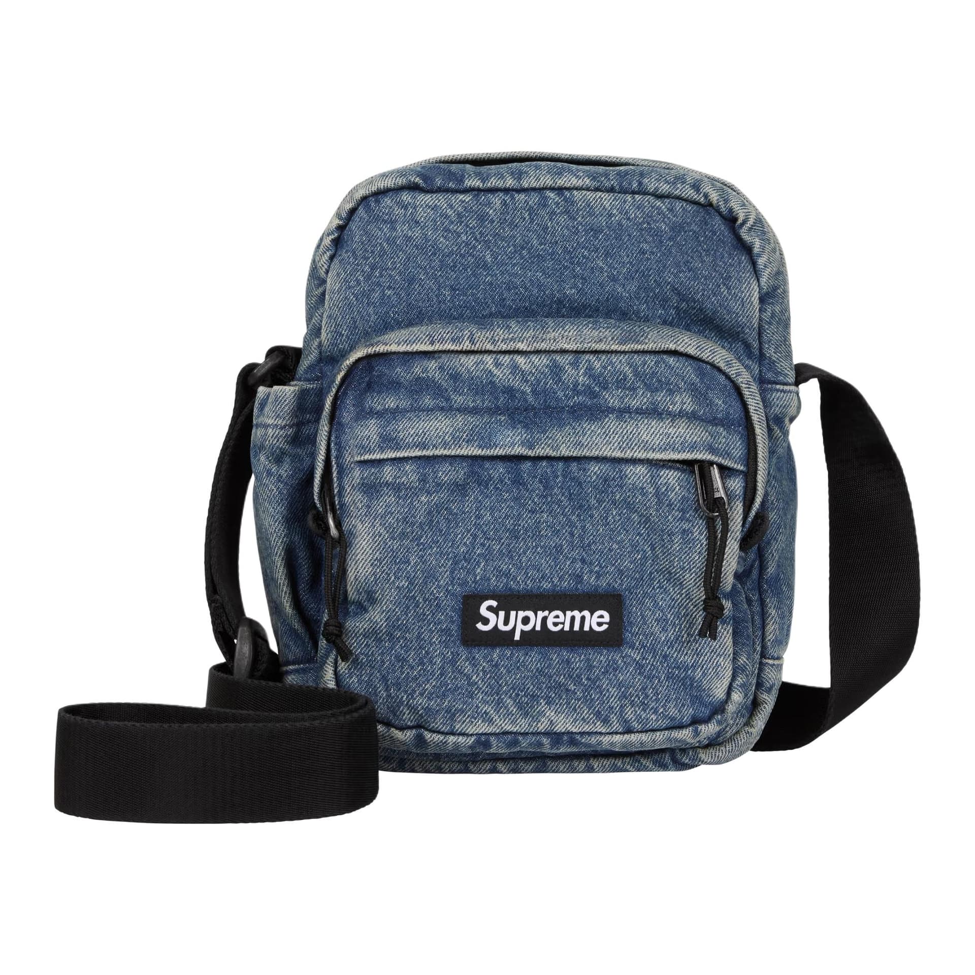Мини-сумка Supreme Denim Shoulder Bag Unisex Blue Supreme Деним Плечевая Сумка Унисекс Синяя - изображение 1