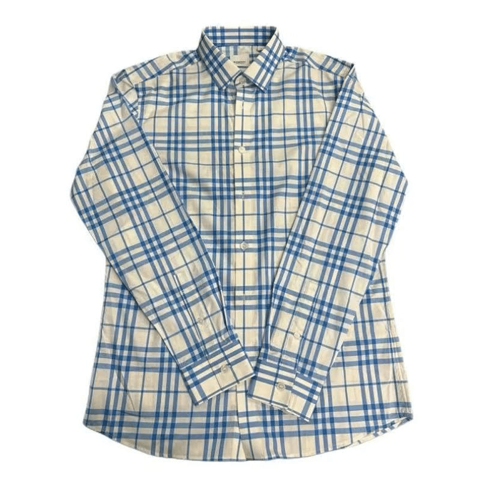 Рубашка Burberry Мужские Синие Рубашки - изображение 1