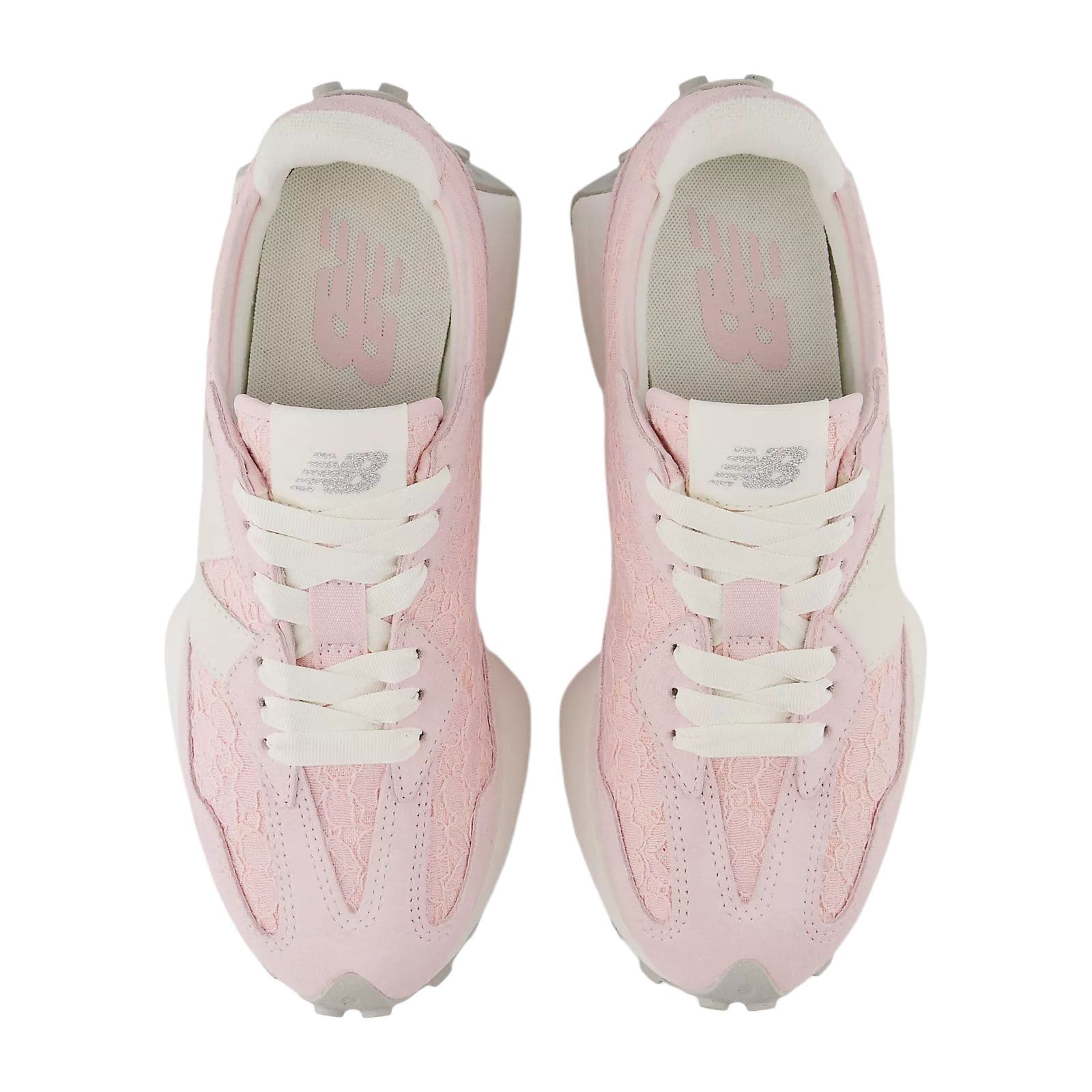 Кроссовки для бега New Balance NB 327 Износостойкий Дышащий Низкий Верх ТРЕНИРОВОЧНАЯ БЕЗУЧЕТНАЯ Обувь Женская Розовая Белая - изображение 3