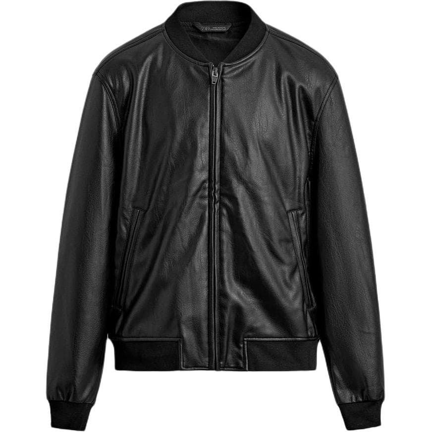 Куртка ZARA Мужские черные куртки - изображение 1