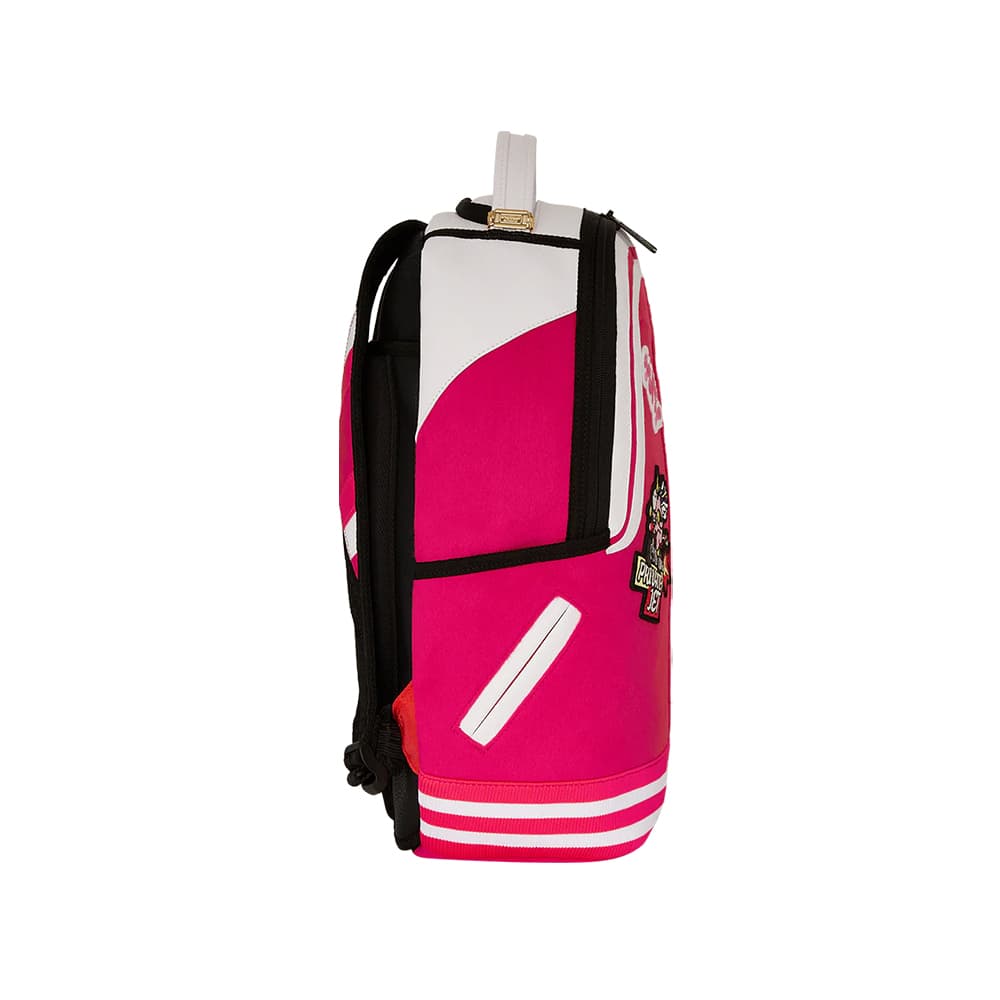 Рюкзак SPRAYGROUND Полиэфирное волокно Рюкзак Обычный (стандартный) Унисекс Розово-красный - изображение 4