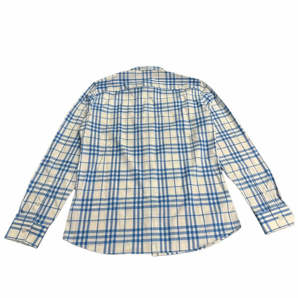 Рубашка Burberry Мужские Синие Рубашки - изображение 2