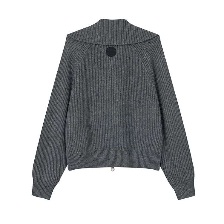 Кардиган Palladium VINTAGE Свитер женский с коротким кроем и простым дизайном - изображение 2