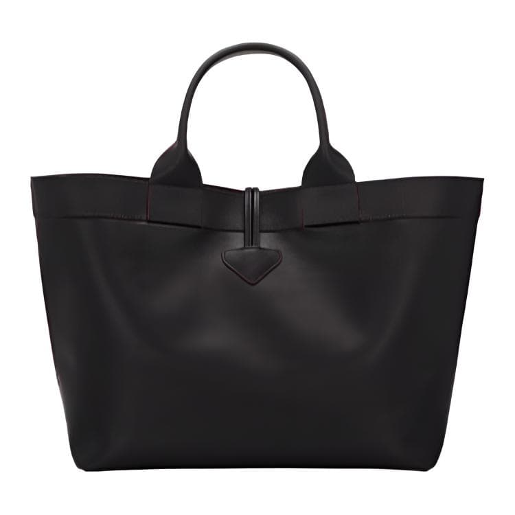 Сумка LONGCHAMP Le Roseau Коровья кожа Сумка-тоут Женская Черная - изображение 2