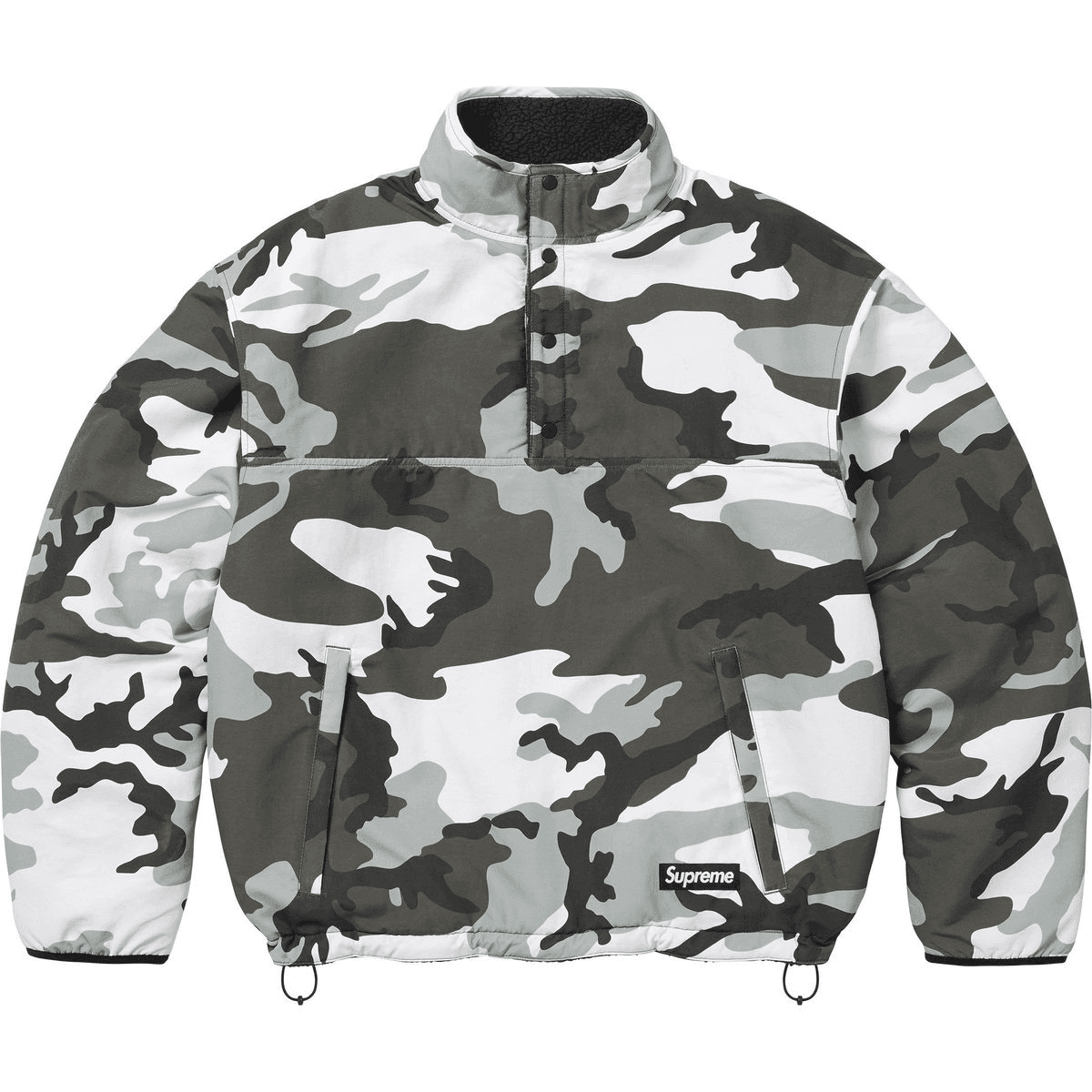 Худи Supreme POLARTEC FW25 WEEK8 POLARTEC Овчина Двусторонний Толстовка Унисекс - изображение 2