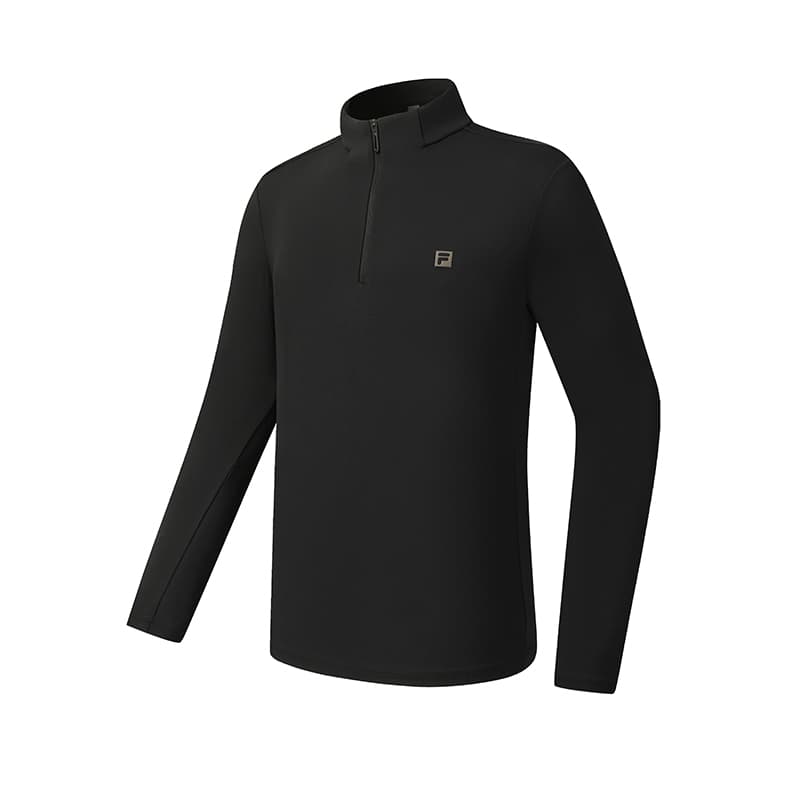 Футболка FILA Фитнес Темно-черные Мужские T-рубашки - изображение 1