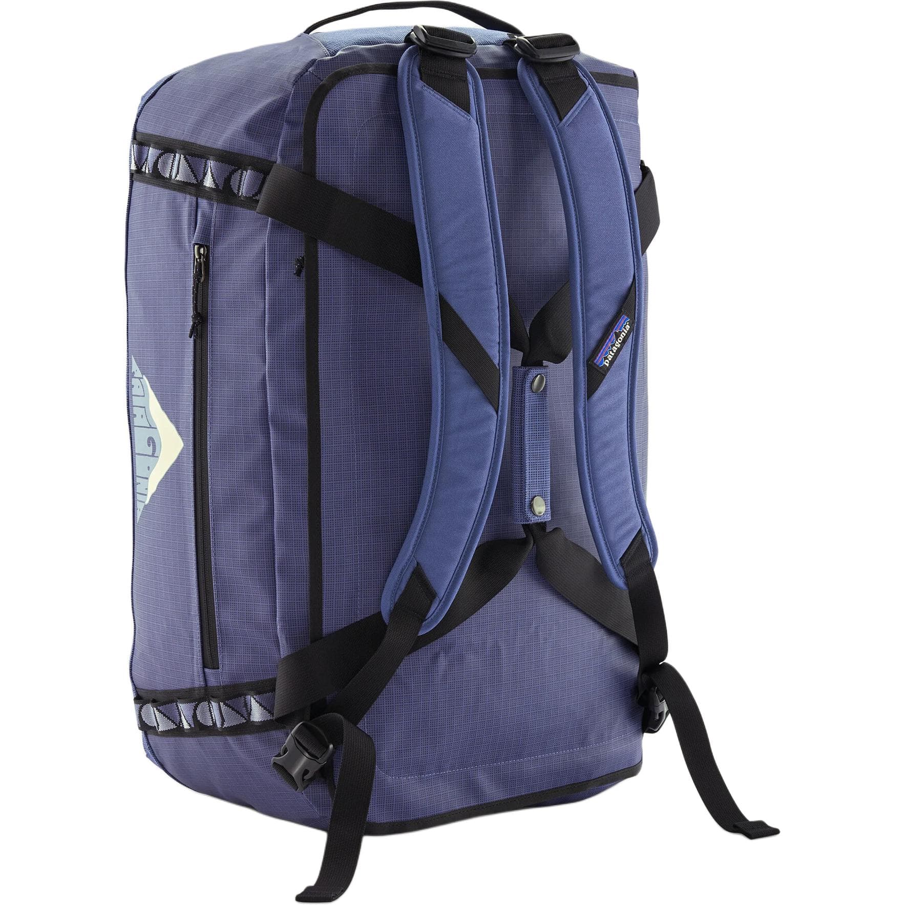 Patagonia Black Hole 55L Переработанный полиэстер Дорожные сумки Унисекс Синий - изображение 2