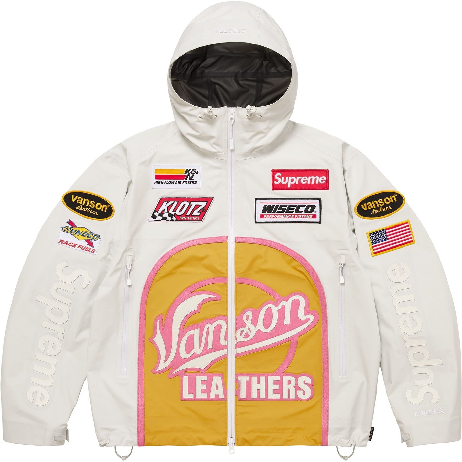 Куртка SUPREME X VANSON LEATHERS fw25 GORE-TEX Оболочка Куртка Унисекс - изображение 1