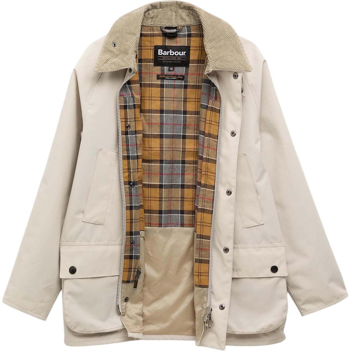Куртка BARBOUR Экрю Мужские Куртки - изображение 4