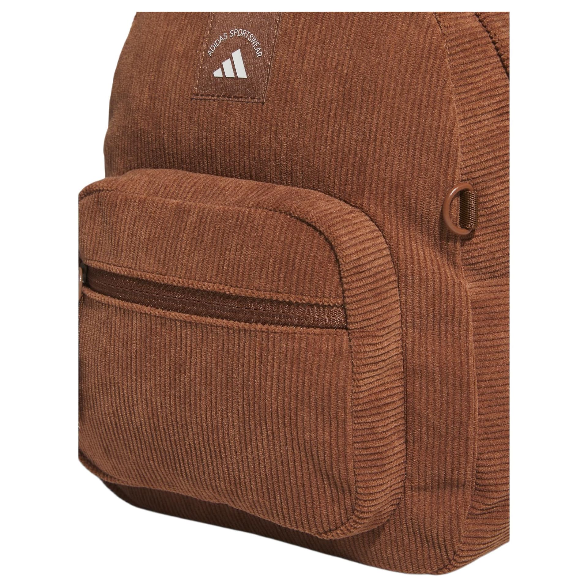 Рюкзак Adidas Полиэстеровый Рюкзак Маленький Женский Коричневый - изображение 5
