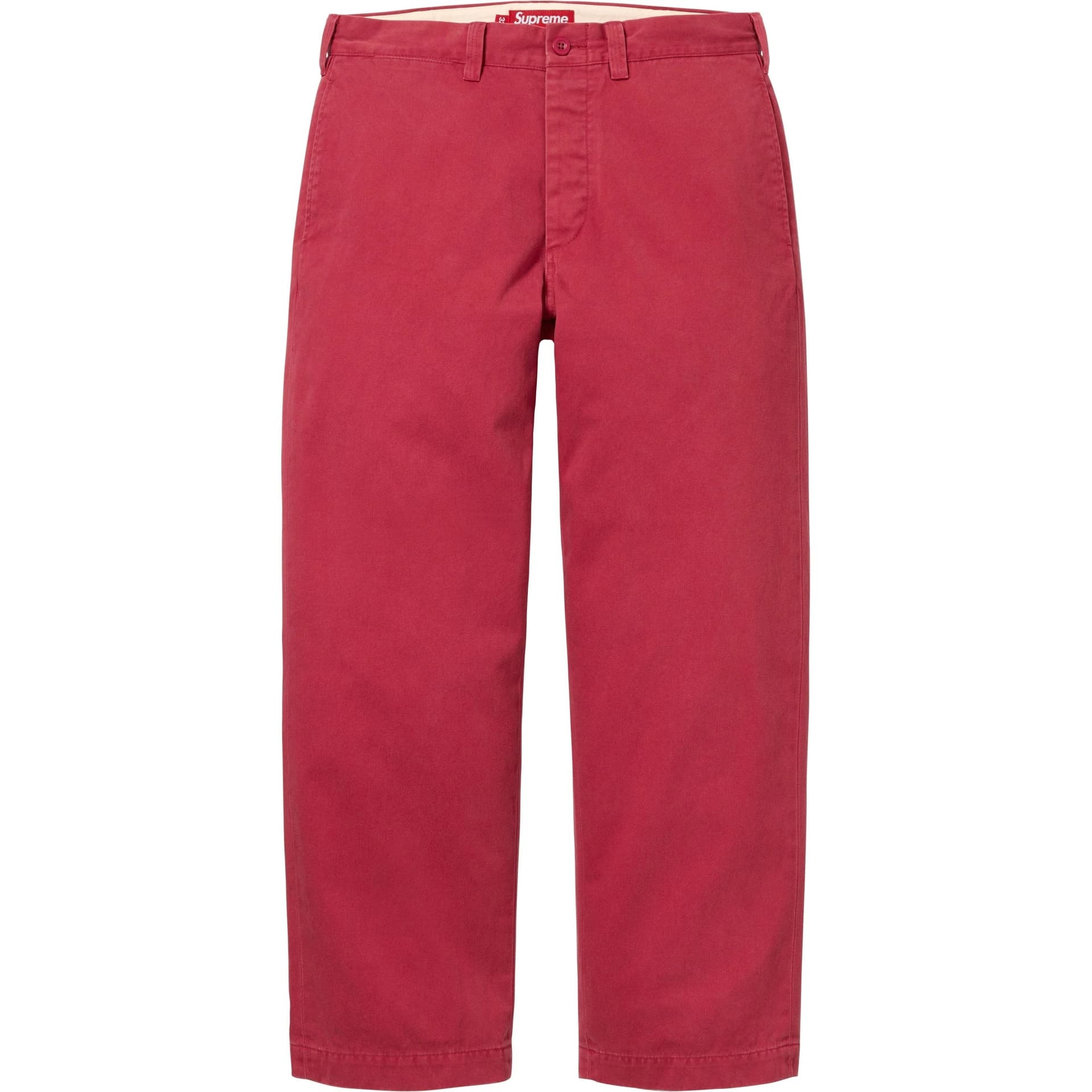 Штаны Supreme FW25 Chino Брюки Повседневные Брюки Унисекс - изображение 5