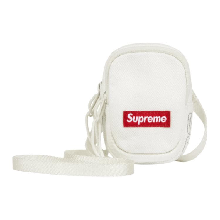 Мини-сумка Supreme Деним Сумка через плечо Мини Плечевая сумка Унисекс Белая - изображение 1