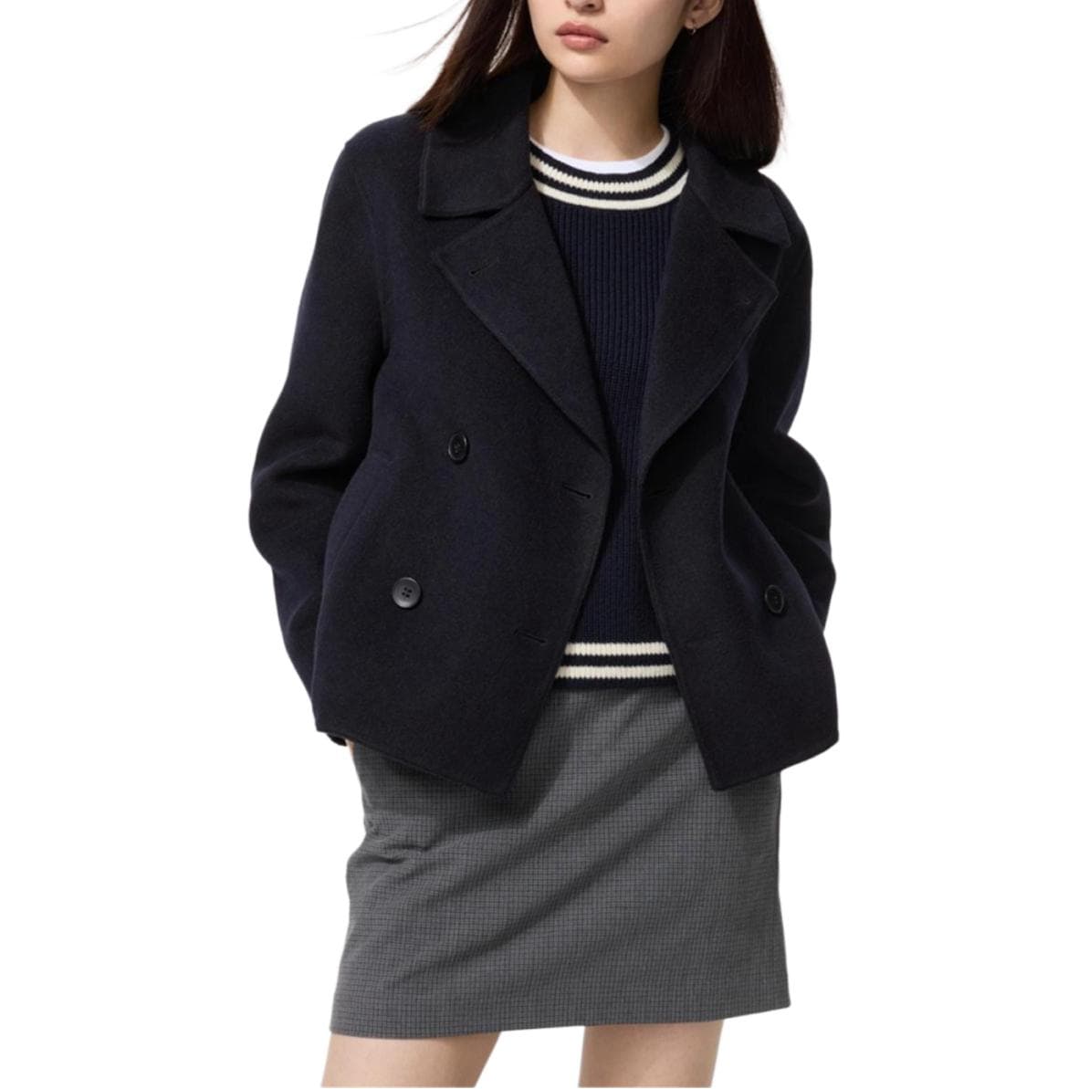 UNIQLO Темно-синий женский пальто - изображение 1