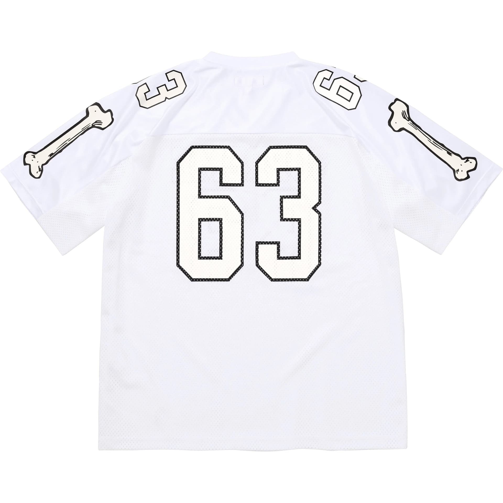 Supreme FW25 WEEK1 BONES FOOTBALL JERSEY Футбол Джерси Унисекс - изображение 2