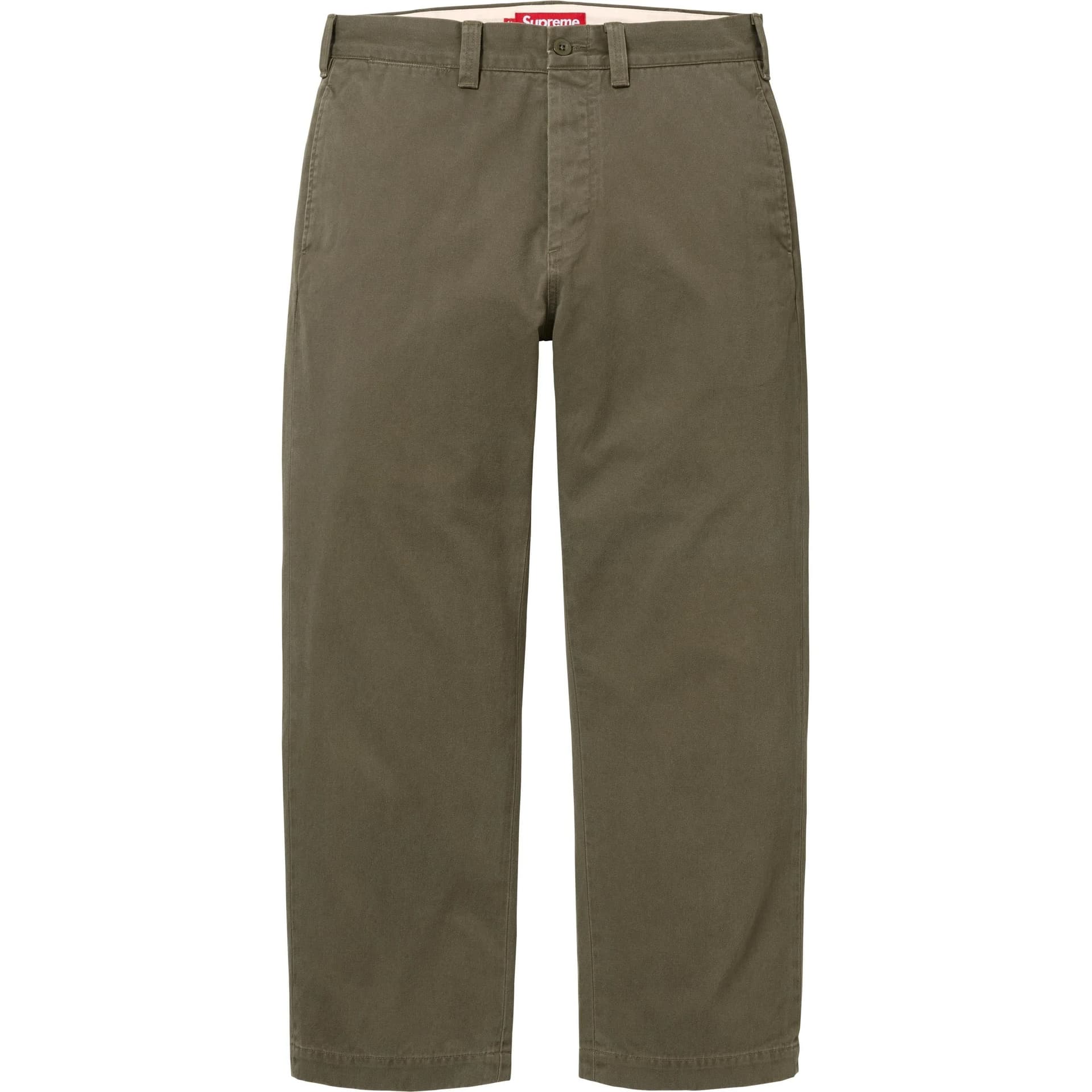 Штаны Supreme FW25 Chino Брюки Повседневные Брюки Унисекс - изображение 4