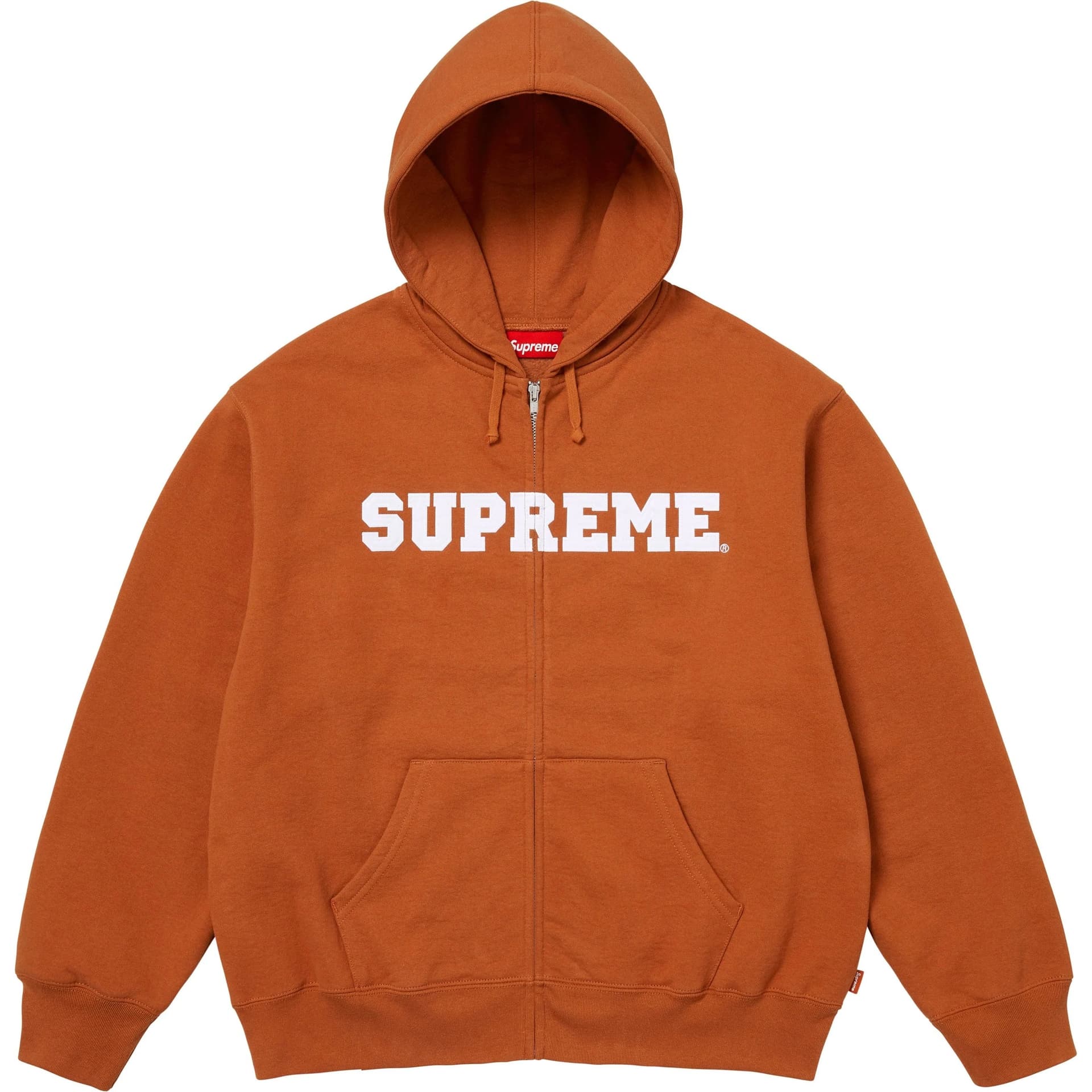 Кофта Supreme FW25 WEEK1 Collegiate Декоративная интарсия ZIP UP Худи Свитшот Унисекс - изображение 1