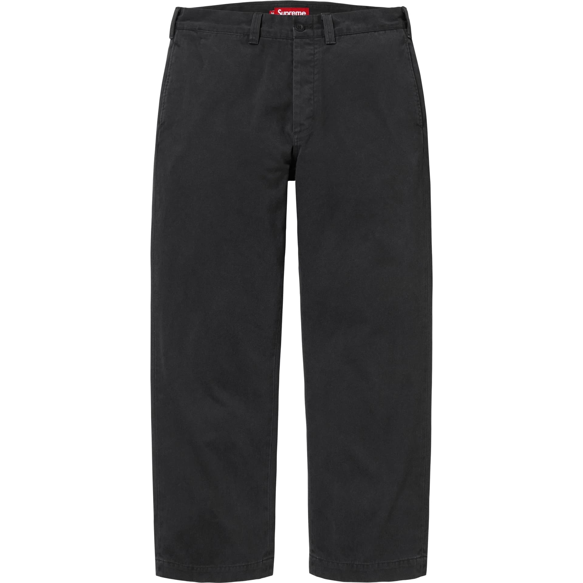 Штаны Supreme FW25 Chino Брюки Повседневные Брюки Унисекс - изображение 1