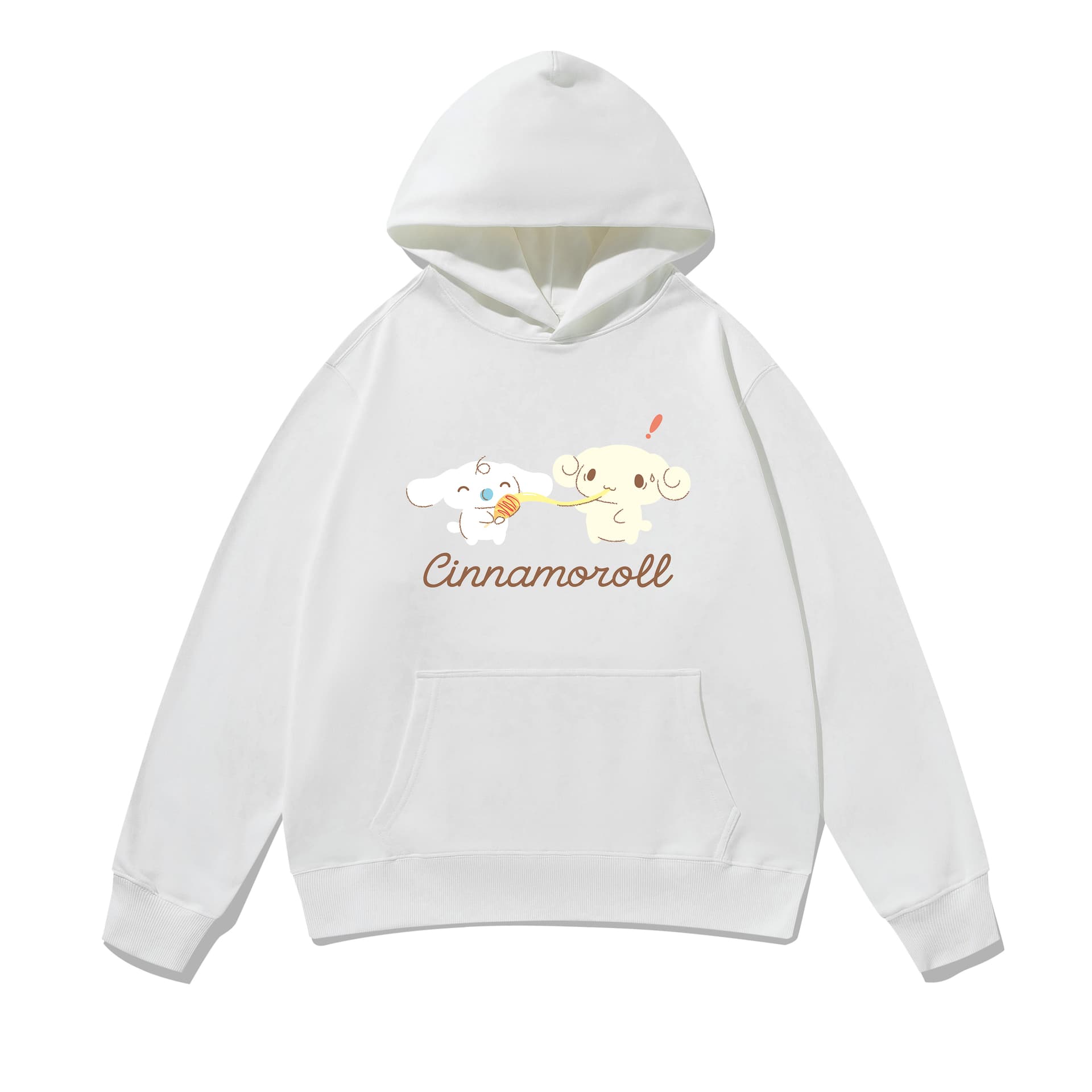 Худи Sanrio x Cinnamoroll Совместная коллекция Плотный Американский роскошная уличная одежда Винтаж С капюшоном Экстра свободный Мультяшный рисунок С принтом Модный Преппи стиль Унисекс Толстовка - изображение 1