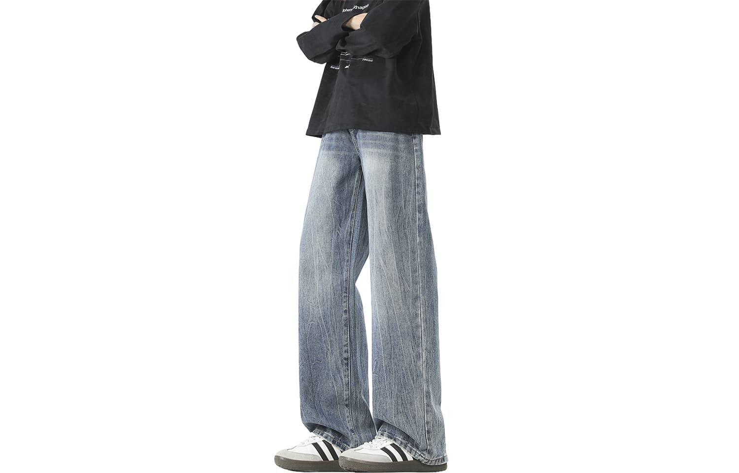 Штаны JEANSWEST Промытый синий Мужской Джинсы - изображение 1