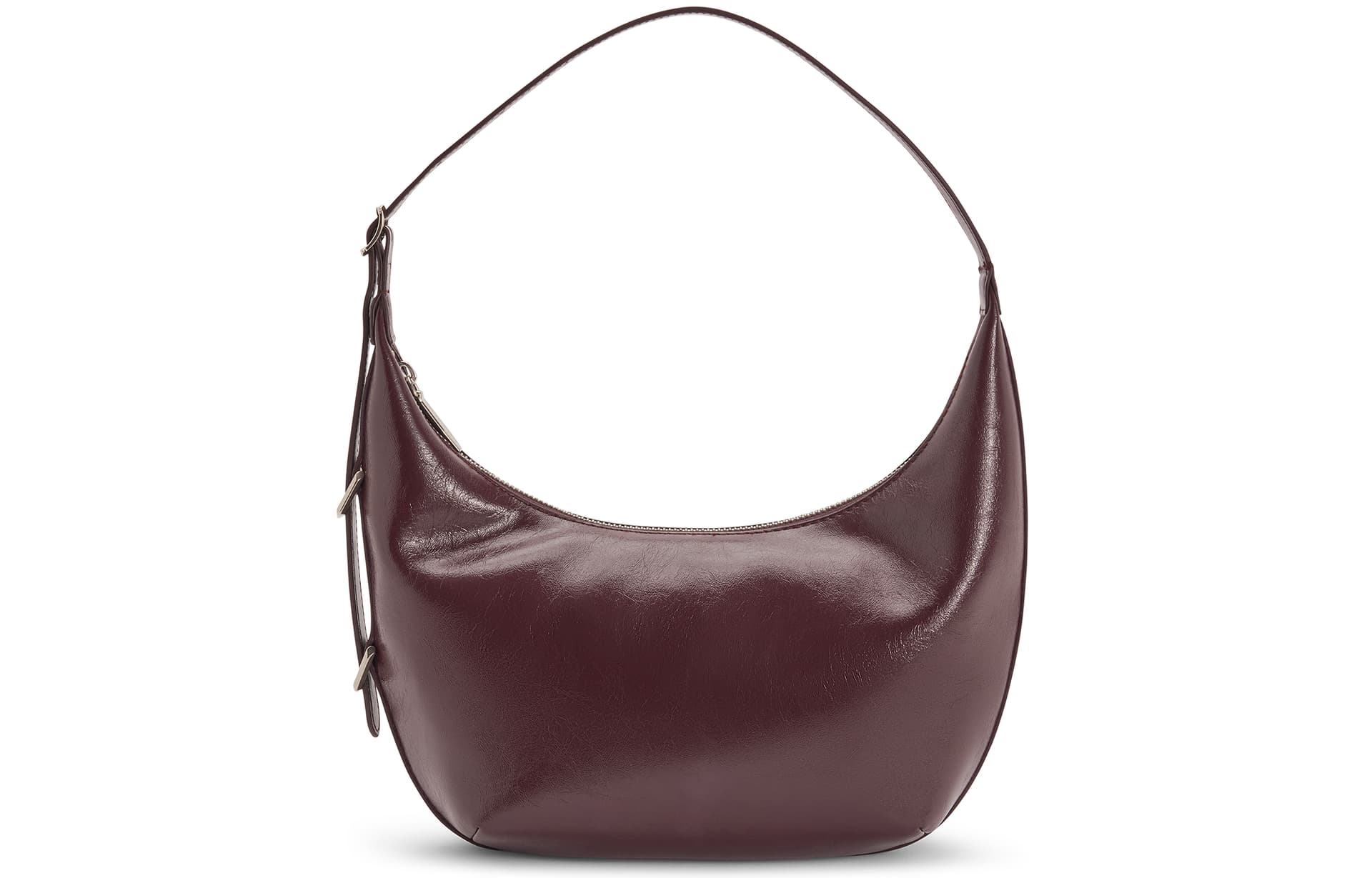 Мини-сумка CHARLES&KEITH Сумка-полумесяц винтажная мягкая на плечо через плечо PU средняя женская многоцветная - изображение 4