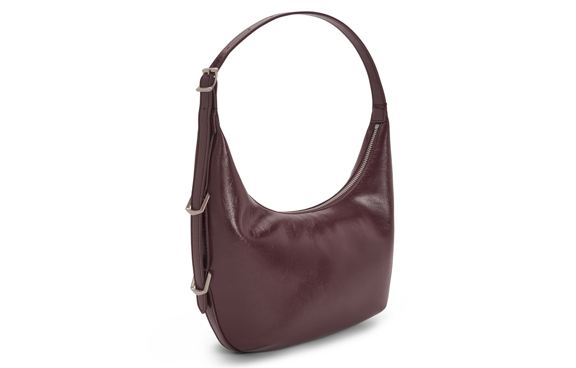 Мини-сумка CHARLES&KEITH Сумка-полумесяц винтажная мягкая на плечо через плечо PU средняя женская многоцветная - изображение 3