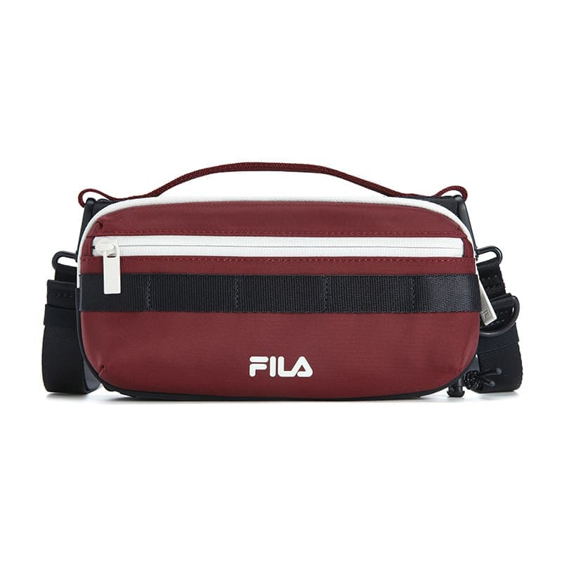 Сумка FILA ORIGINALE Ткань Одно плечо Сумка Унисекс Волшебный Розовый Вино Красный - изображение 1