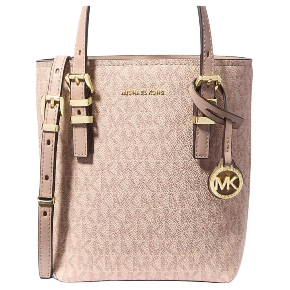 Сумка MICHAEL KORS Quinn Покрытый холст Одно плечо Сумка Мини-версия Женские Розовый - изображение 3