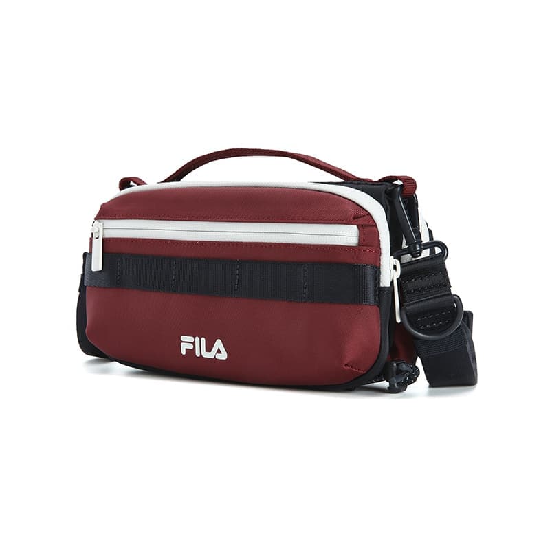 Сумка FILA ORIGINALE Ткань Одно плечо Сумка Унисекс Волшебный Розовый Вино Красный - изображение 2