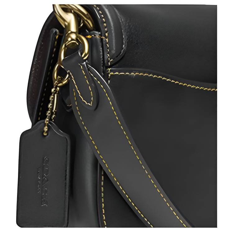 Сумка через плечо COACH Beat Saddle Bag Black - изображение 5