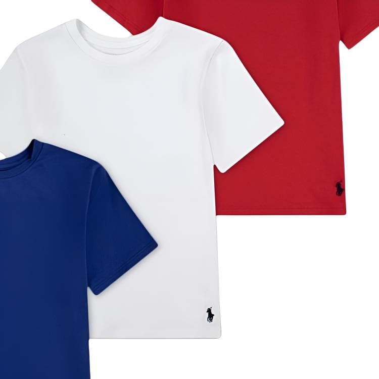 Футболка Polo Ralph Lauren T-рубашка 3 упаковки детская - изображение 2
