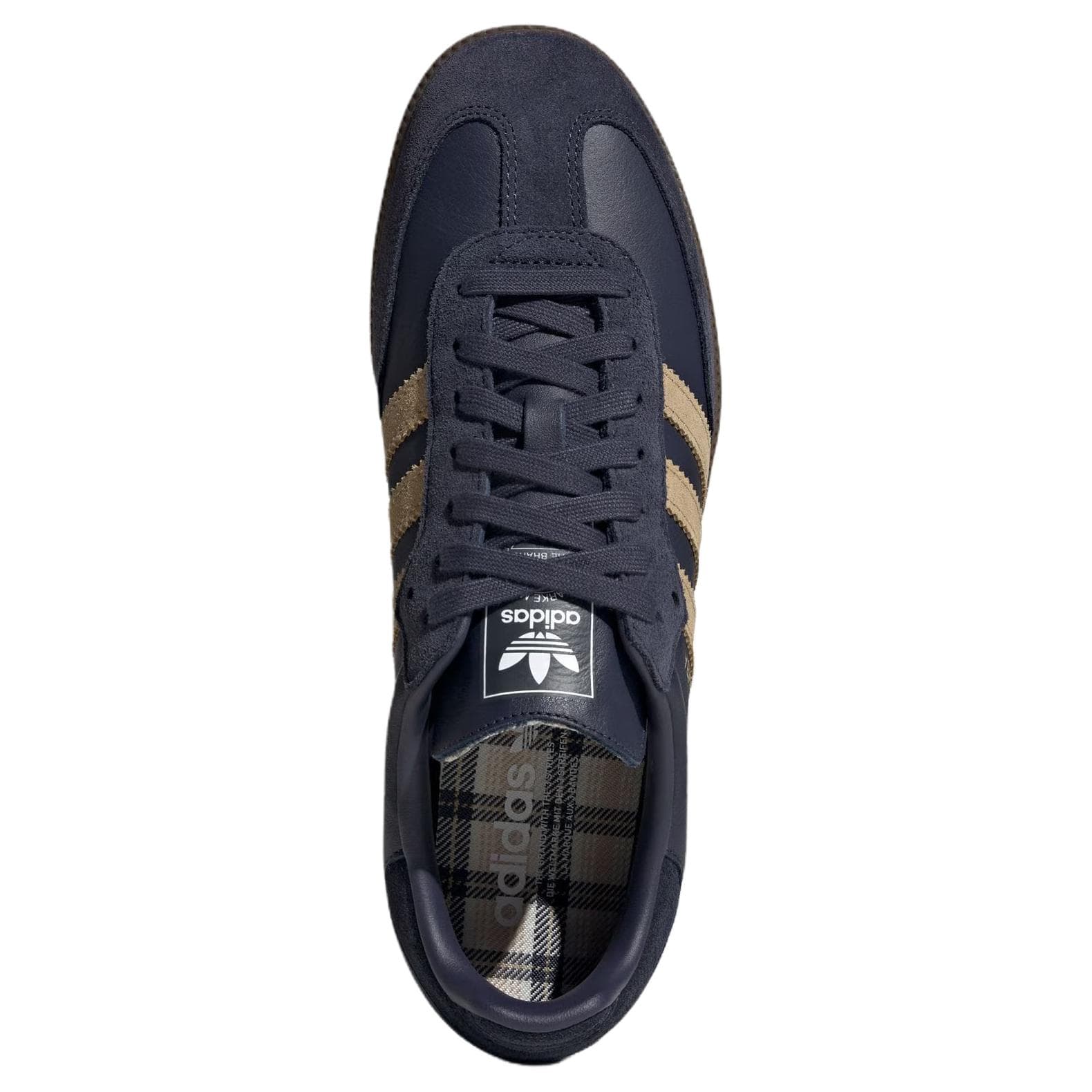 Кроссовки Adidas Originals Samba OG Кеды немецкой армии (GAT) Унисекс Темно-синий - изображение 5