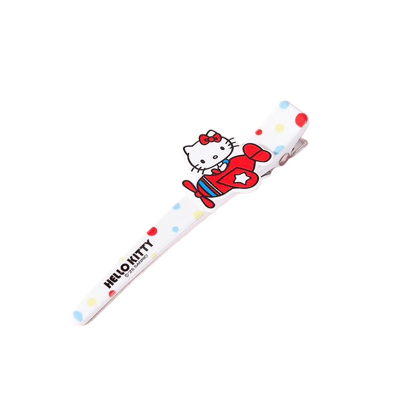Заколка Sanrio Хелло Китти Мультяшный Красный синий Большой Акрил Заколка для волос Женский - изображение 2