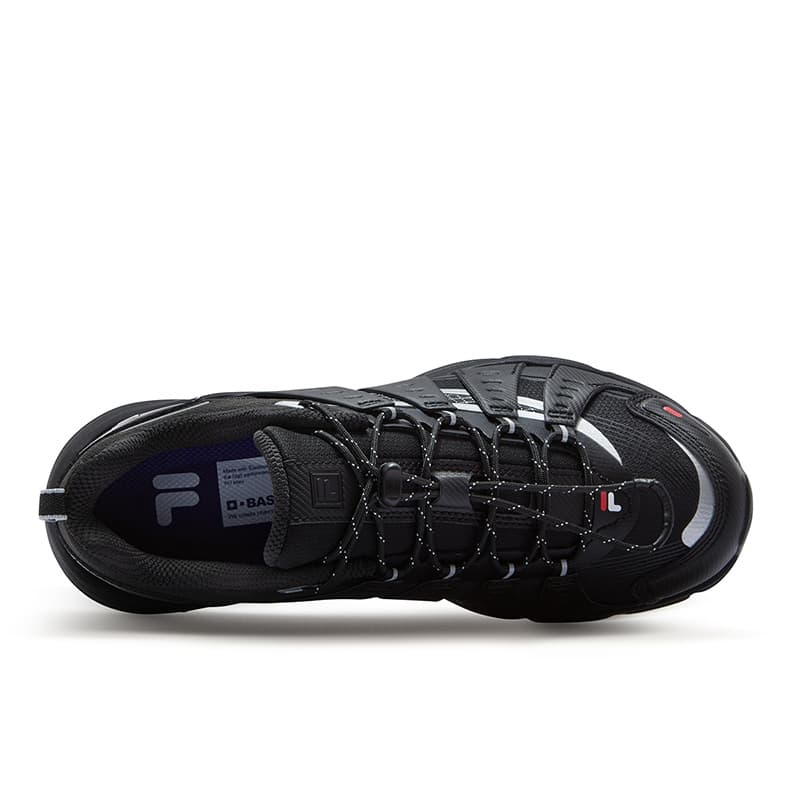 Кроссовки FILA FUSION COMO X Текстиль Синтетическая кожа Низкий топ Уличная обувь Женская Ночная береговая черная - изображение 4
