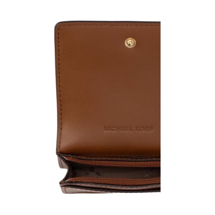 Кошелек MICHAEL KORS Carson Покрытый холст Кошелек Маленький Унисекс Коричневый - изображение 5