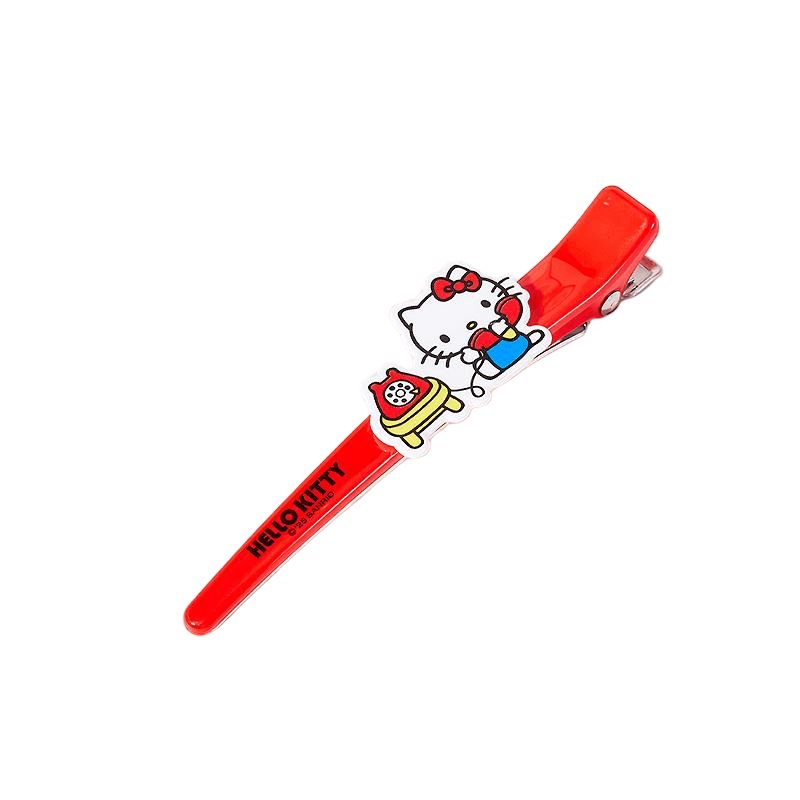 Заколка Sanrio Хелло Китти Мультяшный Красный синий Большой Акрил Заколка для волос Женский - изображение 1
