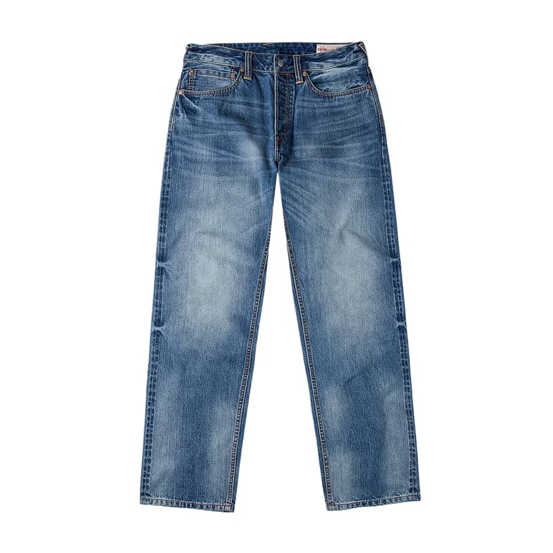 Штаны EVISU Джинсовый Синий Мужские Джинсы - изображение 2