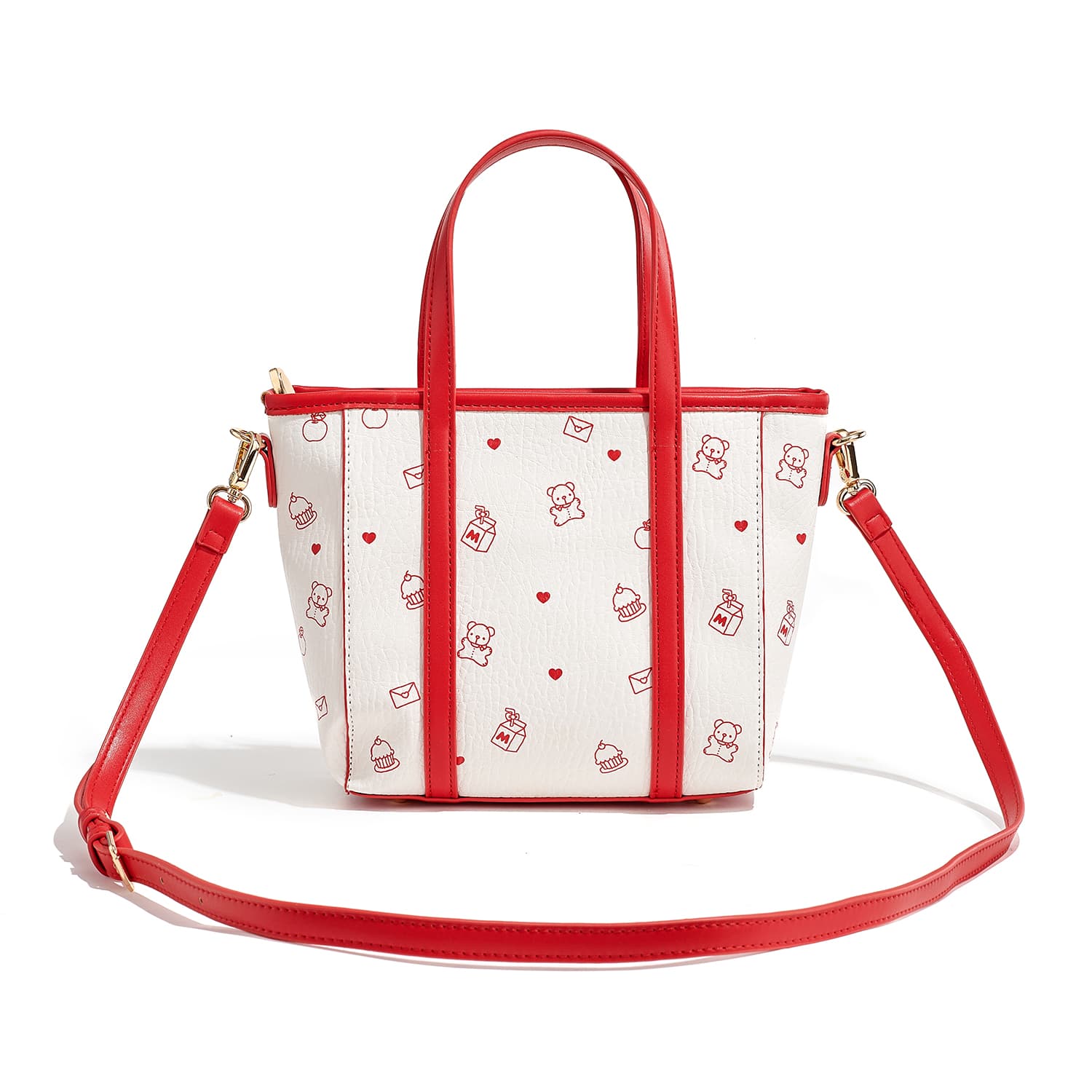 Сумка Sanrio Hello Kitty PU (полиуретан) Сумка Стандартная Женская Красная Белая - изображение 3