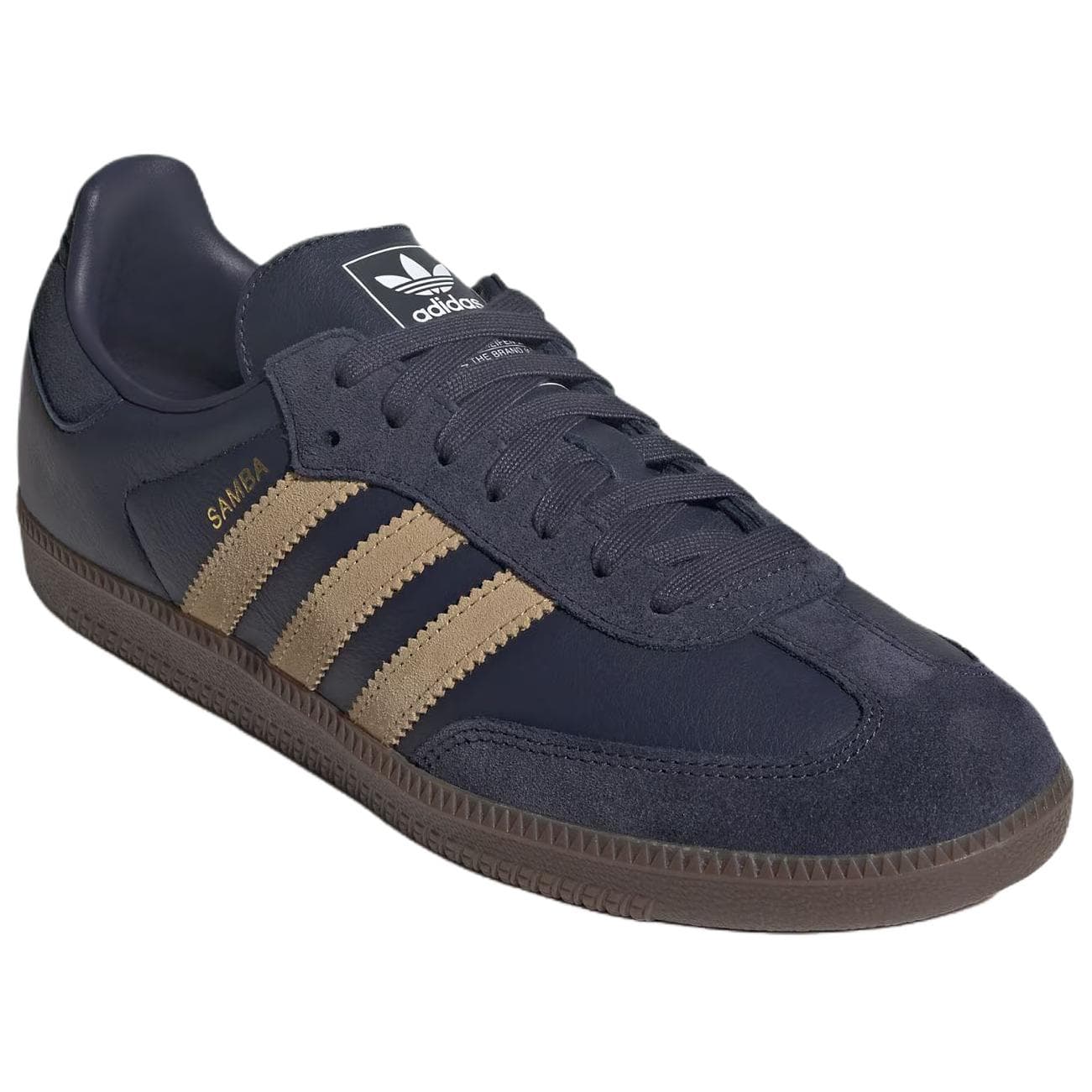Кроссовки Adidas Originals Samba OG Кеды немецкой армии (GAT) Унисекс Темно-синий - изображение 3