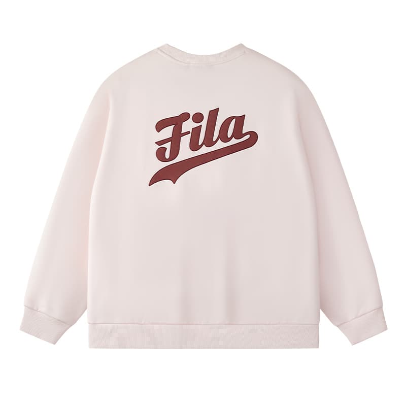 Худи FILA FUSION Мода Универсальный Флисовая Толстовка Унисекс Разборный Обруч Марля Розовый - изображение 2