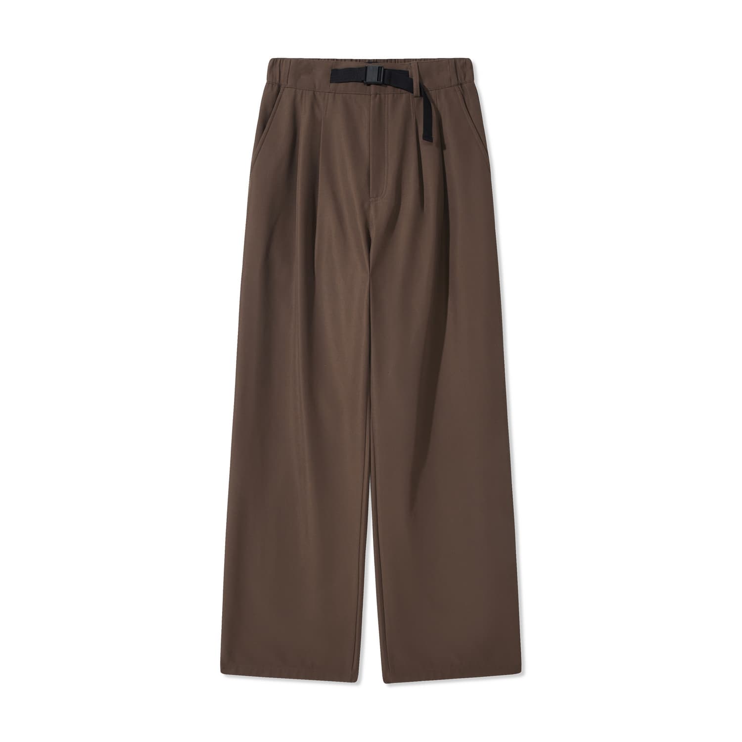 Штаны Cabbeen Кофе (Multi-Pleat Loose Fit Straight Fit) Мужские Повседневные Брюки - изображение 1