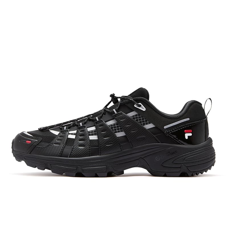 Кроссовки FILA FUSION COMO X Текстиль Синтетическая кожа Низкий топ Уличная обувь Женская Ночная береговая черная - изображение 1