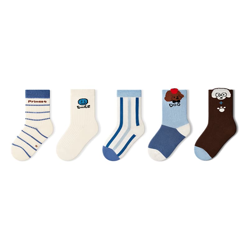 PRIMEET Cute Baby Companion 5 Pack Kids Socks PRIMEET Милый Baby Companion 5 Пачка Детские Носки - изображение 1