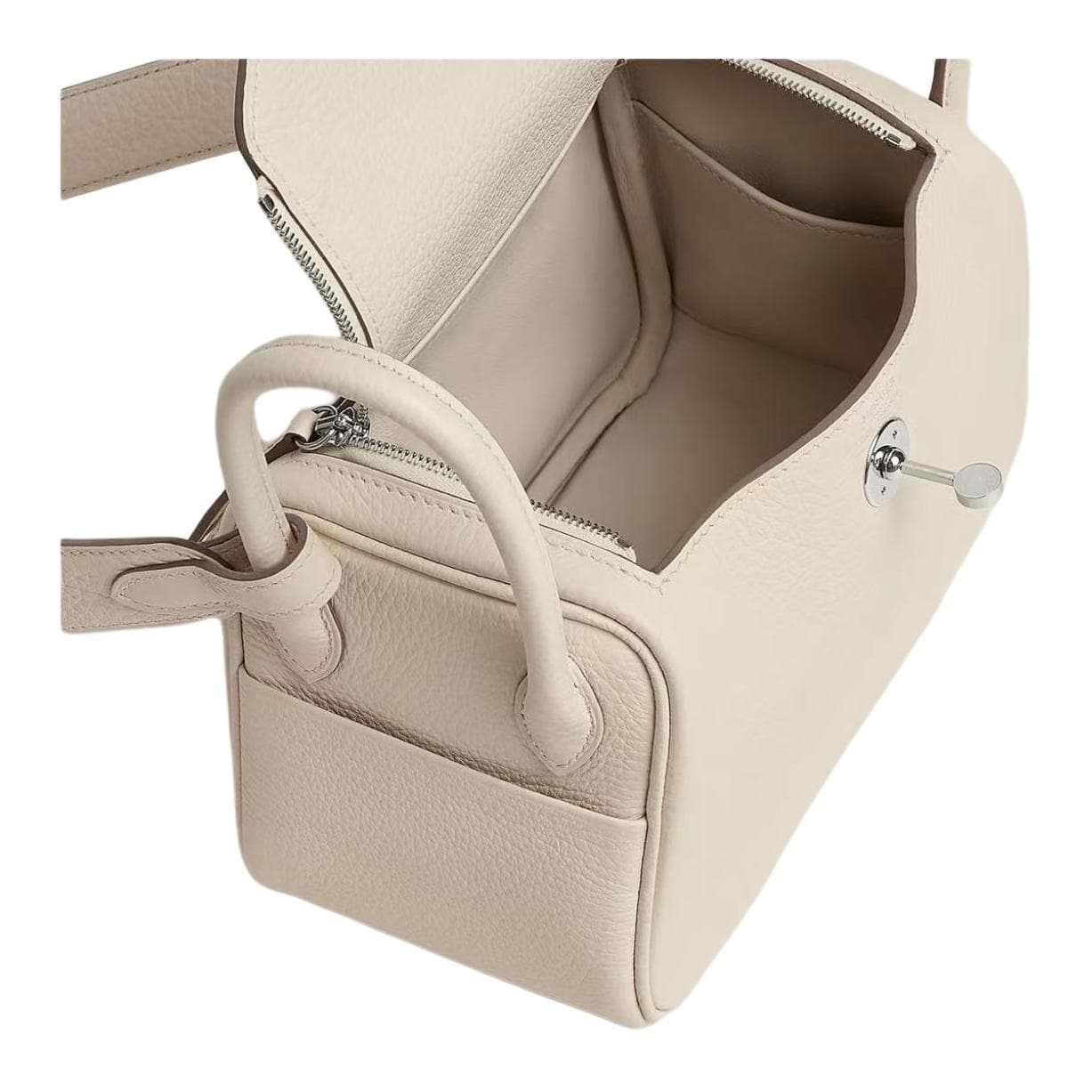 Сумка HERMES Lindy Taurillon Clemence 10 Craie - изображение 3