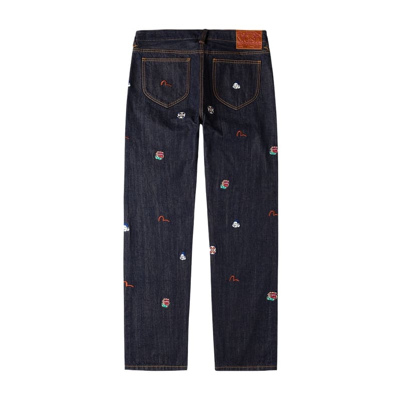 Штаны EVISU Джинсовый Синий Мужские Джинсы - изображение 2